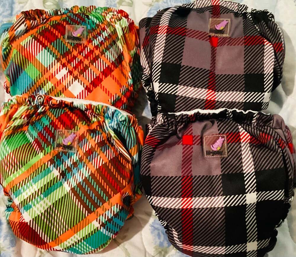 Kanga Care Lil Joey Newborn All-in-One Cloth Diapers, Set of 4